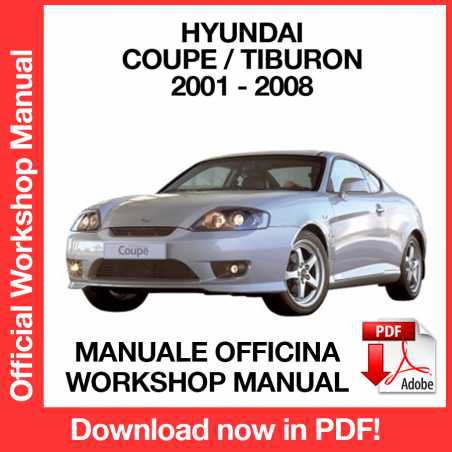 WORKSHOP MANUAL SERVICE REPAIR HYUNDAI COUPE TIBURON (2001-2008) (EN)
