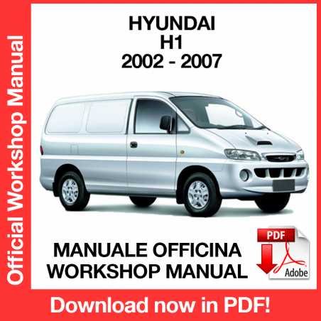 WORKSHOP MANUAL SERVICE REPAIR HYUNDAI H1 (2002-2007) (EN)