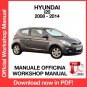 WORKSHOP MANUAL SERVICE REPAIR HYUNDAI I20 (2008-2014) (EN)