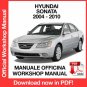 WORKSHOP MANUAL SERVICE REPAIR HYUNDAI SONATA (2004-2010) (EN)