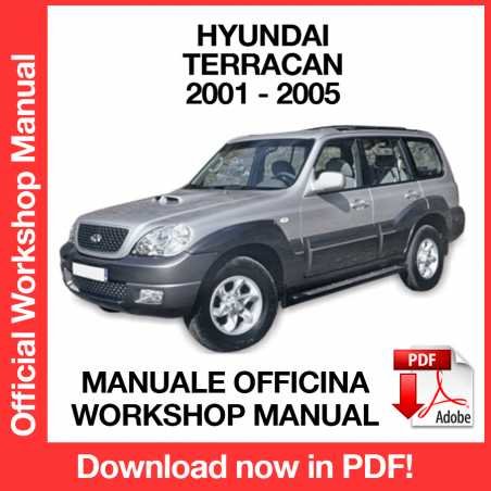 WORKSHOP MANUAL SERVICE REPAIR HYUNDAI TERRACAN (2001-2005) (EN)
