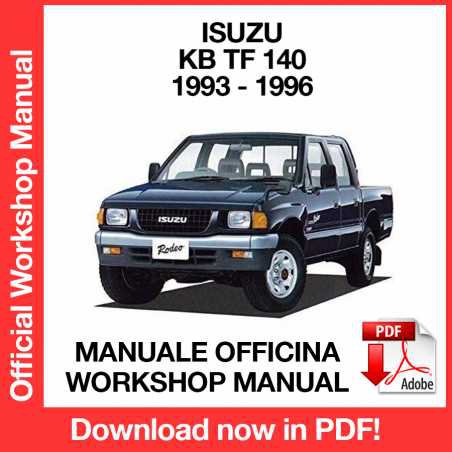 WORKSHOP MANUAL SERVICE REPAIR ISUZU KB TF 140 (1993-1996) (EN)