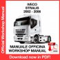 WORKSHOP MANUAL SERVICE REPAIR IVECO STRALIS (2002-2006) (EN)