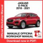 WORKSHOP MANUAL SERVICE REPAIR JAGUAR E-PACE X540 (2018-2021) (EN)