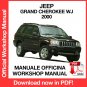 WORKSHOP MANUAL SERVICE REPAIR JEEP GRAND CHEROKEE WJ (2000) (EN)