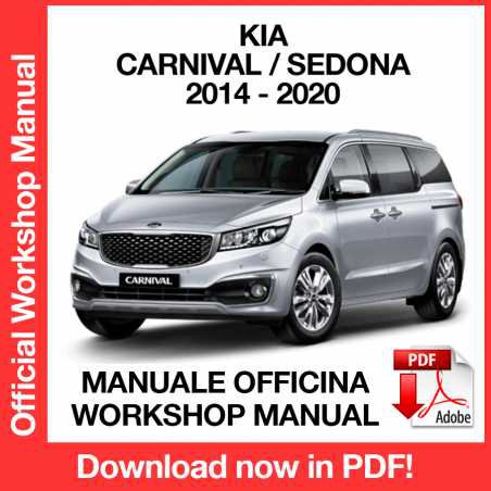 WORKSHOP MANUAL SERVICE REPAIR KIA CARNIVAL SENDONA (2014-2020) (EN)