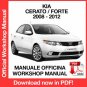 WORKSHOP MANUAL SERVICE REPAIR KIA CERATO FORTE (2008-2012) (EN)