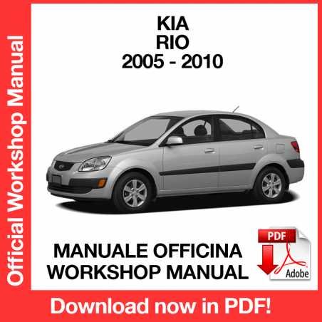 WORKSHOP MANUAL SERVICE REPAIR KIA RIO (2005-2010) (EN)