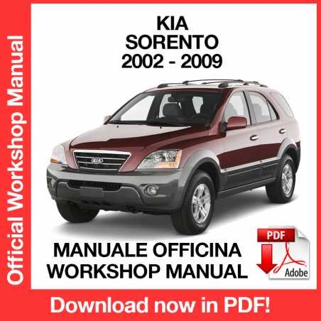 WORKSHOP MANUAL SERVICE REPAIR KIA SORENTO (2002-2009) (EN)