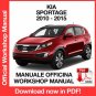 WORKSHOP MANUAL SERVICE REPAIR KIA SPORTAGE (2010-2015) (EN)