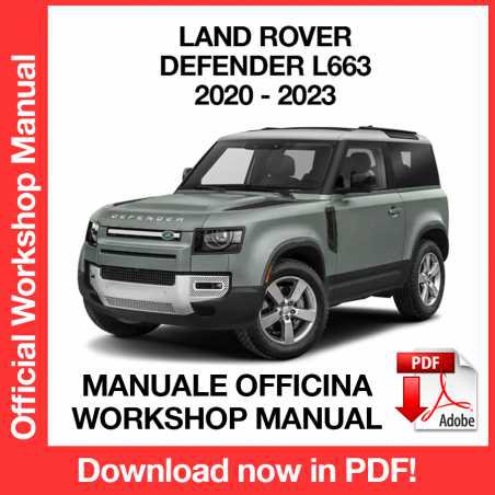 WORKSHOP MANUAL SERVICE REPAIR LAND ROVER DEFENDER L663 (2020-2023) (EN)