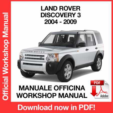 WORKSHOP MANUAL SERVICE REPAIR LAND ROVER DISCOVERY 3 L319 (2004-2009) (EN)
