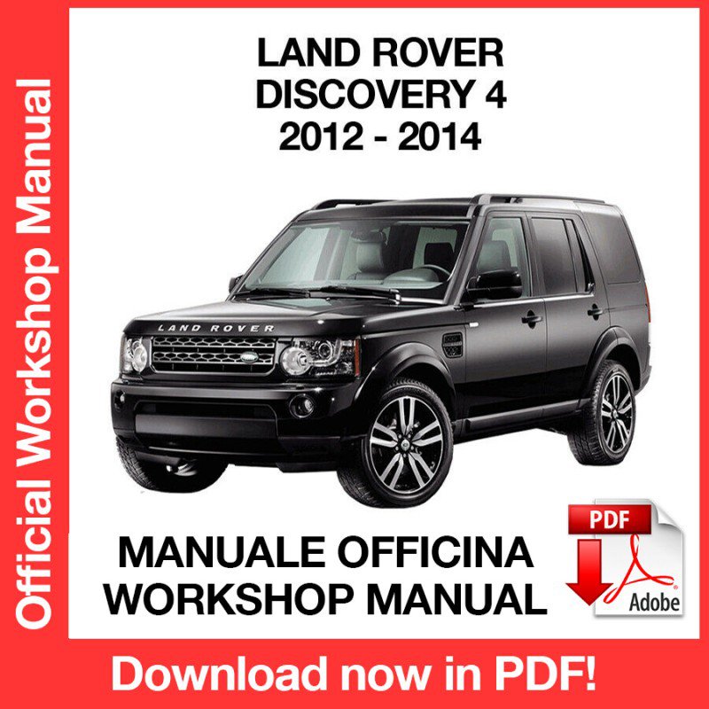 WORKSHOP MANUAL SERVICE REPAIR LAND ROVER DISCOVERY 4 (2012-2014) (EN)