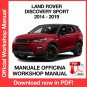 WORKSHOP MANUAL SERVICE REPAIR LAND ROVER DISCOVERY SPORT L550 (2014-2019) (EN)