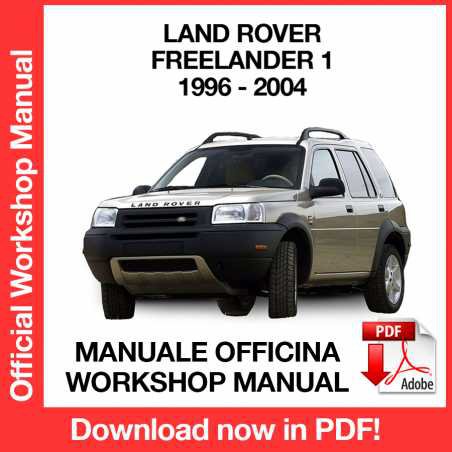 WORKSHOP MANUAL SERVICE REPAIR LAND ROVER FREELANDER 1 (1996 - 2004) (EN)