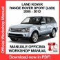 WORKSHOP MANUAL SERVICE REPAIR LAND ROVER RANGE ROVER SPORT L320 (2005-2012) (EN)