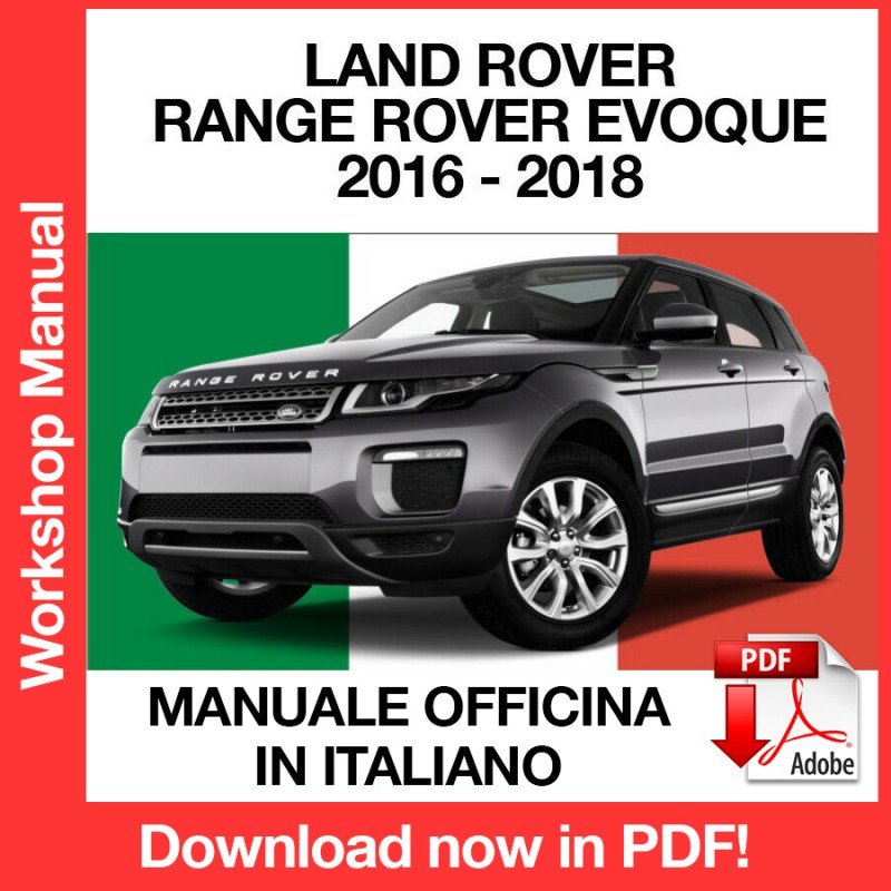 WORKSHOP MANUAL SERVICE REPAIR LAND ROVERRANGE ROVER EVOQUE L538 (2016-2018) (EN)
