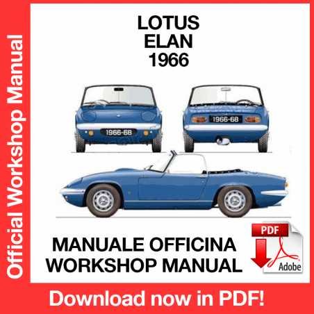 WORKSHOP MANUAL SERVICE REPAIR LOTUS ELAN (1966) (EN)