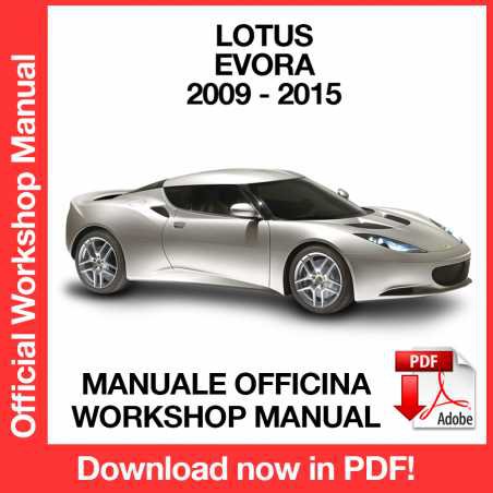 WORKSHOP MANUAL SERVICE REPAIR LOTUS EVORA (2009-2015) (EN)