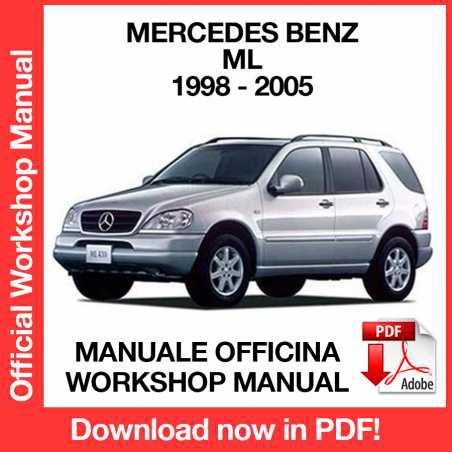 WORKSHOP MANUAL SERVICE REPAIR MERCEDES BENZ ML W163 (1998-2005) (EN)