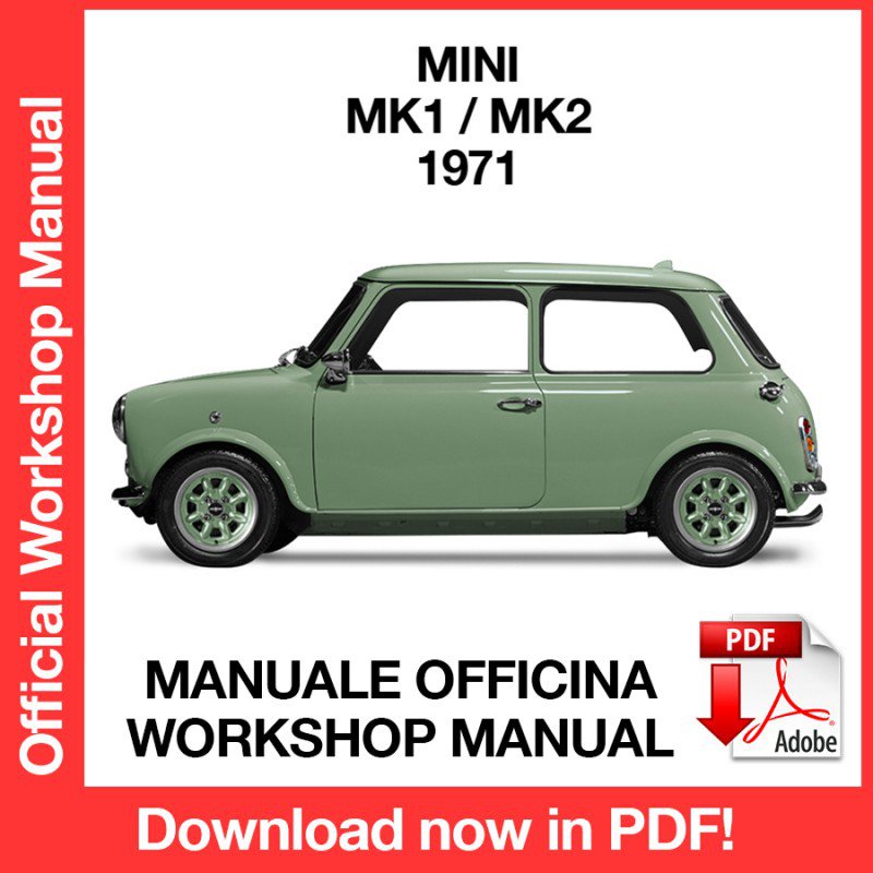 WORKSHOP MANUAL SERVICE REPAIR MINI COOPER MK1 MK2 (1971) (EN)