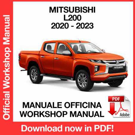 WORKSHOP MANUAL SERVICE REPAIR MITSUBISHI L200 (2020-2023) (EN)
