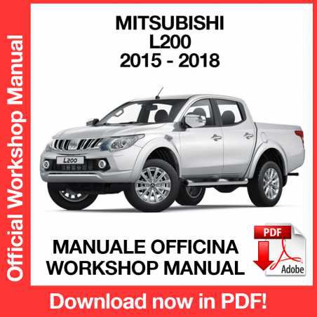 WORKSHOP MANUAL SERVICE REPAIR MITSUBISHI L200 TRITON (2015-2018) (EN)