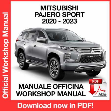 WORKSHOP MANUAL SERVICE REPAIR MITSUBISHI PAJERO SPORT (2020-2023) (EN)
