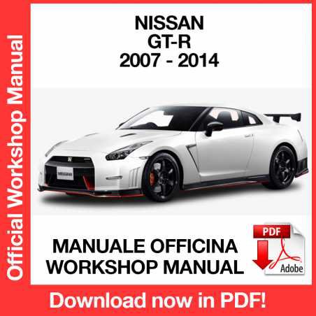 WORKSHOP MANUAL SERVICE REPAIR NISSAN GT-R R35 (2007-2014) (EN)