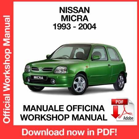 WORKSHOP MANUAL SERVICE REPAIR NISSAN MICRA K11 (1993-2004) (EN)