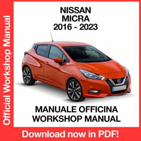 WORKSHOP MANUAL SERVICE REPAIR NISSAN MICRA K14 (2016-2023) (EN)