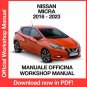 WORKSHOP MANUAL SERVICE REPAIR NISSAN MICRA K14 (2016-2023) (EN)
