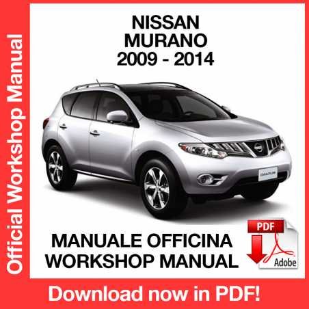 WORKSHOP MANUAL SERVICE REPAIR NISSAN MURANO Z51 (2009-2014) (EN)