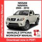 WORKSHOP MANUAL SERVICE REPAIR NISSAN NAVARA D40 (2005-2010) (EN)