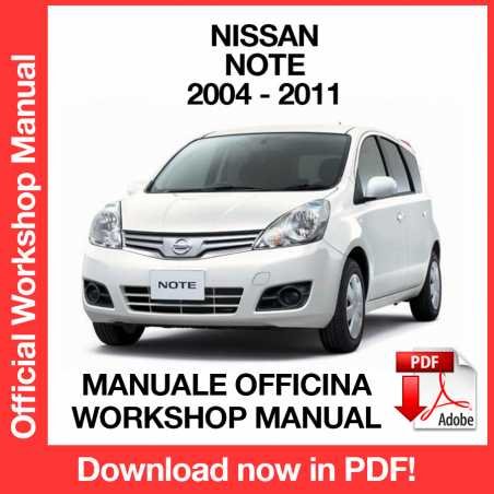 WORKSHOP MANUAL SERVICE REPAIR NISSAN NOTE E11 (2004-2011) (EN)