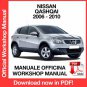 WORKSHOP MANUAL SERVICE REPAIR NISSAN QASHQAI J10 (2006-2010) (EN)