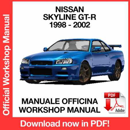 WORKSHOP MANUAL SERVICE REPAIR NISSAN SKYLINE GT-R R34 (1998-2002) (EN)