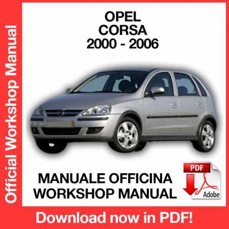 WORKSHOP MANUAL SERVICE REPAIR OPEL CORSA C (2000-2006) (EN)