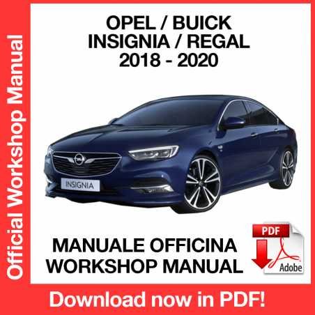 WORKSHOP MANUAL SERVICE REPAIR OPEL INSIGNIA / BUICK REGAL (2018-2020) (EN)