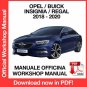 WORKSHOP MANUAL SERVICE REPAIR OPEL INSIGNIA / BUICK REGAL (2018-2020) (EN)