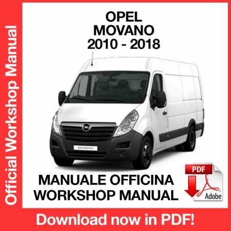 WORKSHOP MANUAL SERVICE REPAIR OPEL MOVANO (2010-2018) (EN)