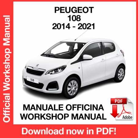 WORKSHOP MANUAL SERVICE REPAIR PEUGEOT 108 (2014-2011) (EN)