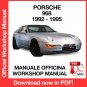 WORKSHOP MANUAL SERVICE REPAIR PORSCHE 968 CAB TURBO S CS (1992-1995) (EN)