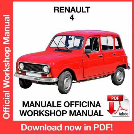 WORKSHOP MANUAL SERVICE REPAIR RENAULT 4 (1961-1992) (EN)