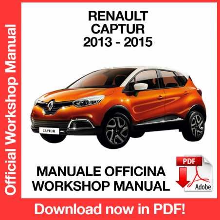 WORKSHOP MANUAL SERVICE REPAIR RENAULT CAPTUR J87 (2013-2015) (EN)
