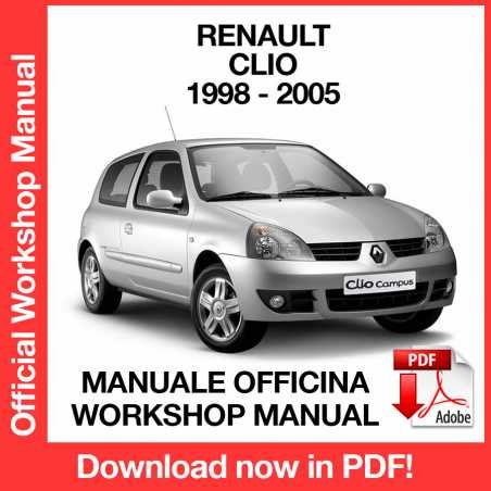 WORKSHOP MANUAL SERVICE REPAIR RENAULT CLIO II X65 (1998-2005) (EN)