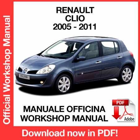 WORKSHOP MANUAL SERVICE REPAIR RENAULT CLIO III X85 (2005-2011) (EN)