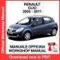 WORKSHOP MANUAL SERVICE REPAIR RENAULT CLIO III X85 (2005-2011) (EN)