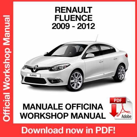 WORKSHOP MANUAL SERVICE REPAIR RENAULT FLUENCE (2009-2012) (EN)