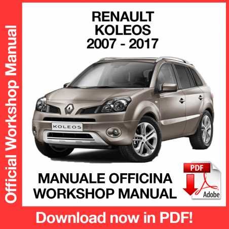 WORKSHOP MANUAL SERVICE REPAIR RENAULT KOLEOS HY (2007-2017) (EN)